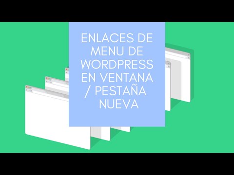 Miniatura · Como abrir en WordPress los enlaces de menú en una nueva pestaña