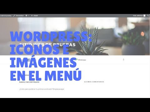 Miniatura · Wordpress: agregar iconos o imágenes en menú con o sin plugin