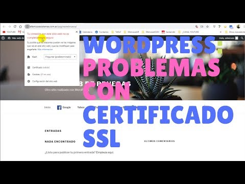 Miniatura · Wordpress arreglar problemas de certificado seguro SSL (https)