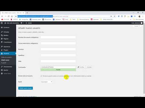 Miniatura · Crear y editar usuarios en Wordpress